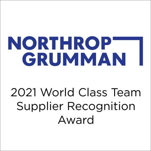 Northrup Grumman 2021 World Class Team Supplier Recognition Award